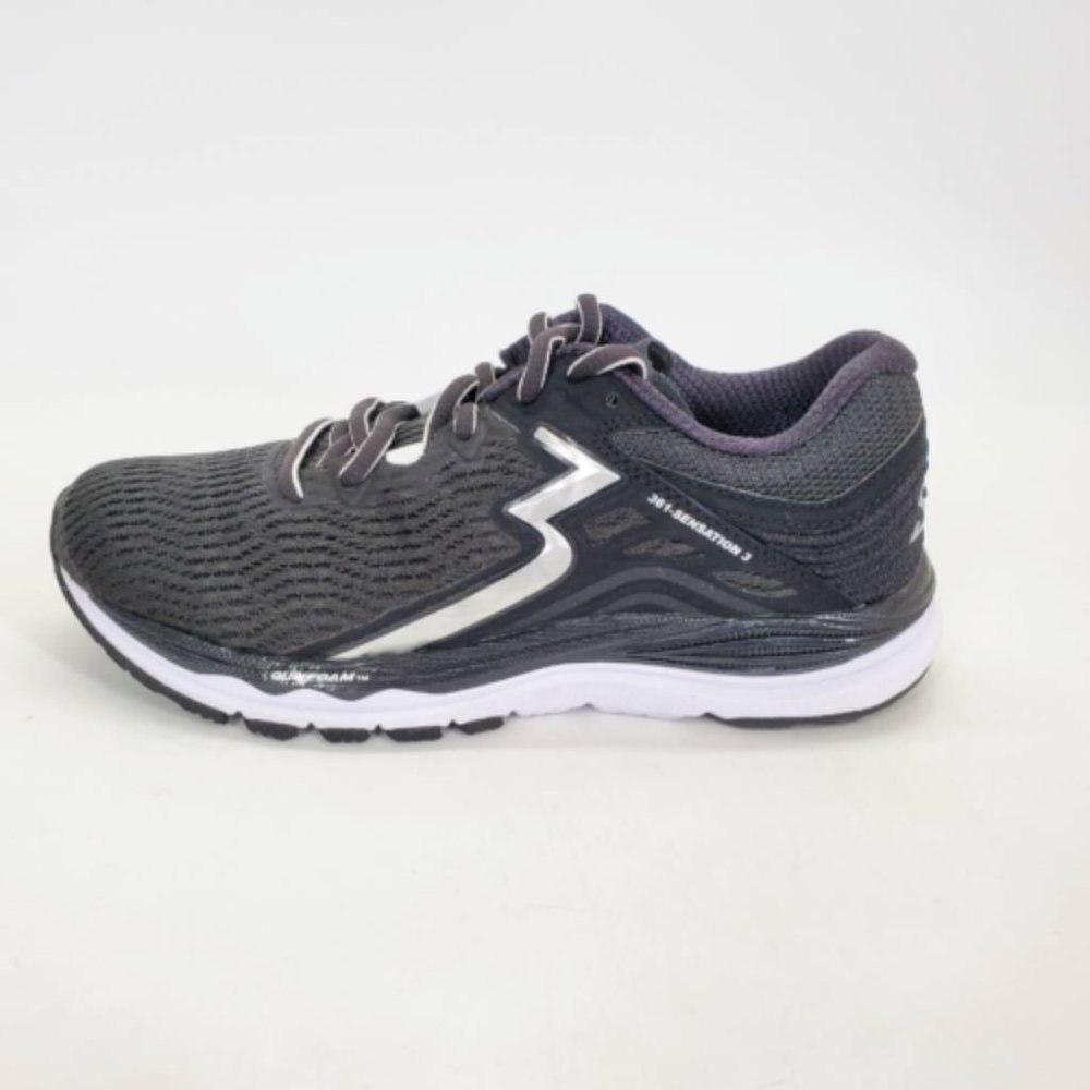 361 Degrees Womens Sensation 3 Running Shoes Black Y852-0903 Lace Up Mesh 5M New